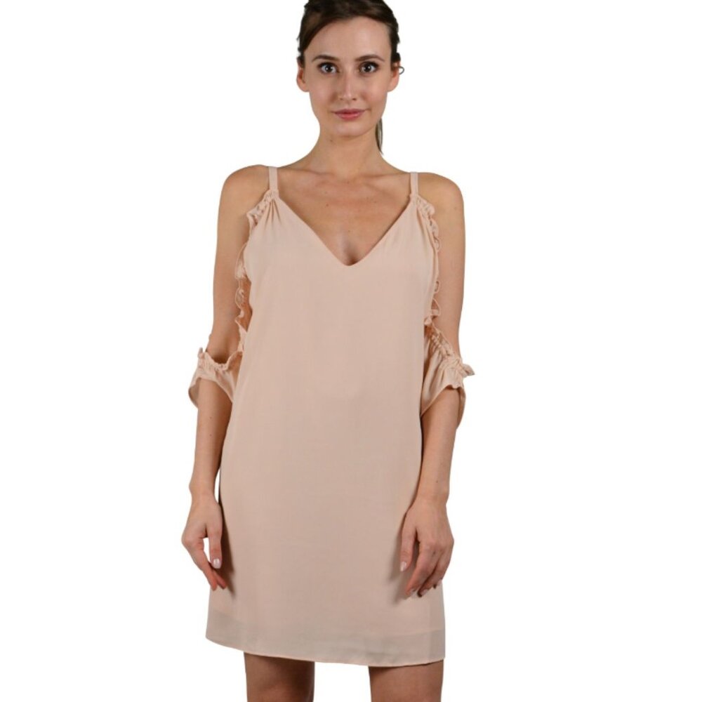 NWT | Three Eighty Two | Gigi Off-Shoulder Dress | Blush/Bashful